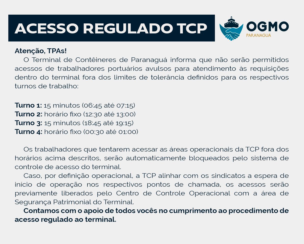 Atenção, TPAs